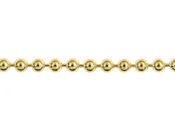 14ct Yellow Gold Plated 2.5mm Ball Chain 18