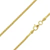 14ct Yellow Gold Plated 2.1mm Box Chain 18"/45cm Unhallmarked