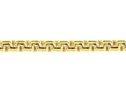 14ct Yellow Gold Plated 3.5mm Box Chain 18
