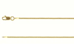 14ct Yellow Gold Plated 1.5mm Box Chain 18"/45cm Unhallmarked