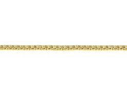 14ct Yellow Gold Plated 1.5mm Box Chain 18
