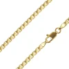 14ct Yellow Gold Plated 3.0mm Diamond Cut Box Chain 18"/45cm Unhallmarked