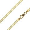 14ct Yellow Gold Plated 3.7mm Diamond Cut Curb Chain 18"/45cm Unhallmarked
