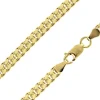 14ct Yellow Gold Plated 5.7mm Diamond Cut Tight Curb Chain 18"/45cm Unhallmarked