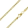 14ct Yellow Gold Plated 3.6mm Diamond Cut Pavé Curb Chain 18"/45cm Unhallmarked