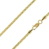 14ct Yellow Gold Plated 2.3mm Diamond Cut Round Snake Chain 18"/45cm Unhallmarked