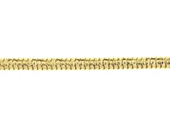 14ct Yellow Gold Plated 2.3mm Diamond Cut Round Snake Chain 18