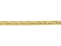 14ct Yellow Gold Plated 2.8mm Diamond Cut Round Snake Chain 18