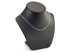14ct Yellow Gold Plated 1.7mm Diamond Cut Oval Trace Chain 18
