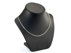 14ct Yellow Gold Plated 2.9mm Diamond Cut Oval Trace Chain 18
