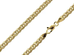 14ct Yellow Gold Plated 2.9mm Double Curb Chain 18"/45cm Unhallmarked