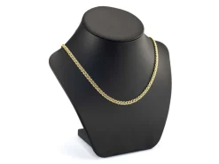 14ct Yellow Gold Plated 2.9mm Double Curb Chain 18