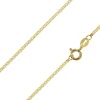 14ct Yellow Gold Plated 1.4mm Flat Filed Curb Chain 18"/45cm Unhallmarked