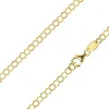 14ct Yellow Gold Plated 3.5mm Flat Filed Round Trace Chain 18"/45cm Unhallmarked