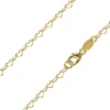 14ct Yellow Gold Plated 2.9mm Heart Shaped Link Chain 18"/45cm Unhallmarked