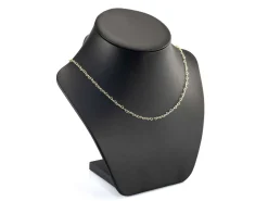 14ct Yellow Gold Plated 2.9mm Heart Shaped Link Chain 18