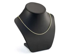 14ct Yellow Gold Plated 2.3mm Oval Bead Chain 18