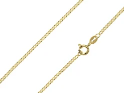 14ct Yellow Gold Plated 2.0mm Oval Trace Chain 18"/45cm Unhallmarked