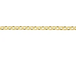 14ct Yellow Gold Plated 2.0mm Oval Trace Chain 18