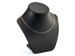 14ct Yellow Gold Plated 3.6mm Oval Trace Chain 18