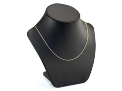 14ct Yellow Gold Plated 1.5mm Oval Trace Chain 18
