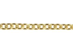 14ct Yellow Gold Plated 3.0mm Oval Trace Chain 18