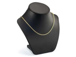 14ct Yellow Gold Plated 3.0mm Oval Trace Chain 18
