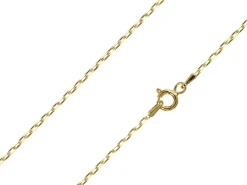 14ct Yellow Gold Plated 1.7mm Paperclip Chain 18"/45cm Unhallmarked
