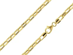 14ct Yellow Gold Plated 4.1mm Paperclip Chain 18"/45cm Unhallmarked