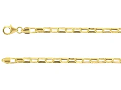 14ct Yellow Gold Plated 4.1mm Paperclip Chain 18"/45cm Unhallmarked