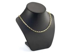 14ct Yellow Gold Plated 4.1mm Paperclip Chain 18