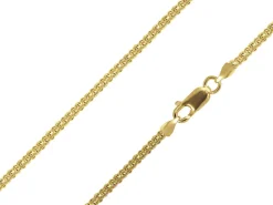 14ct Yellow Gold Plated 2.4mm Popcorn Chain 18"/45cm Unhallmarked