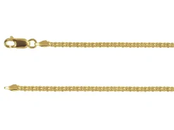 14ct Yellow Gold Plated 2.4mm Popcorn Chain 18"/45cm Unhallmarked