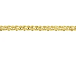 14ct Yellow Gold Plated 2.4mm Popcorn Chain 18