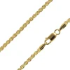 14ct Yellow Gold Plated 2.8mm Rope Chain 18"/45cm Unhallmarked