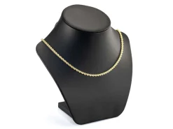 14ct Yellow Gold Plated 3.4mm Rope Chain 18