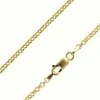 14ct Yellow Gold Plated 2.5mm Round Belcher Chain 18"/45cm Unhallmarked