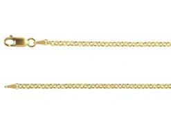 14ct Yellow Gold Plated 2.5mm Round Belcher Chain 18"/45cm Unhallmarked