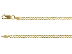 14ct Yellow Gold Plated 3.5mm Round Belcher Chain 18"/45cm Unhallmarked