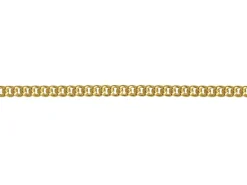 14ct Yellow Gold Plated 1.5mm Round Curb Chain 18