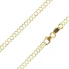 14ct Yellow Gold Plated 3.4mm Round Trace Chain 18"/45cm Unhallmarked