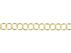 14ct Yellow Gold Plated 3.4mm Round Trace Chain 18