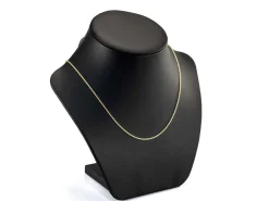 14ct Yellow Gold Plated 1.4mm Tight Round Trace Chain 18