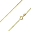 14ct Yellow Gold Plated 1.8mm Tight Round Trace Chain 18"/45cm Unhallmarked
