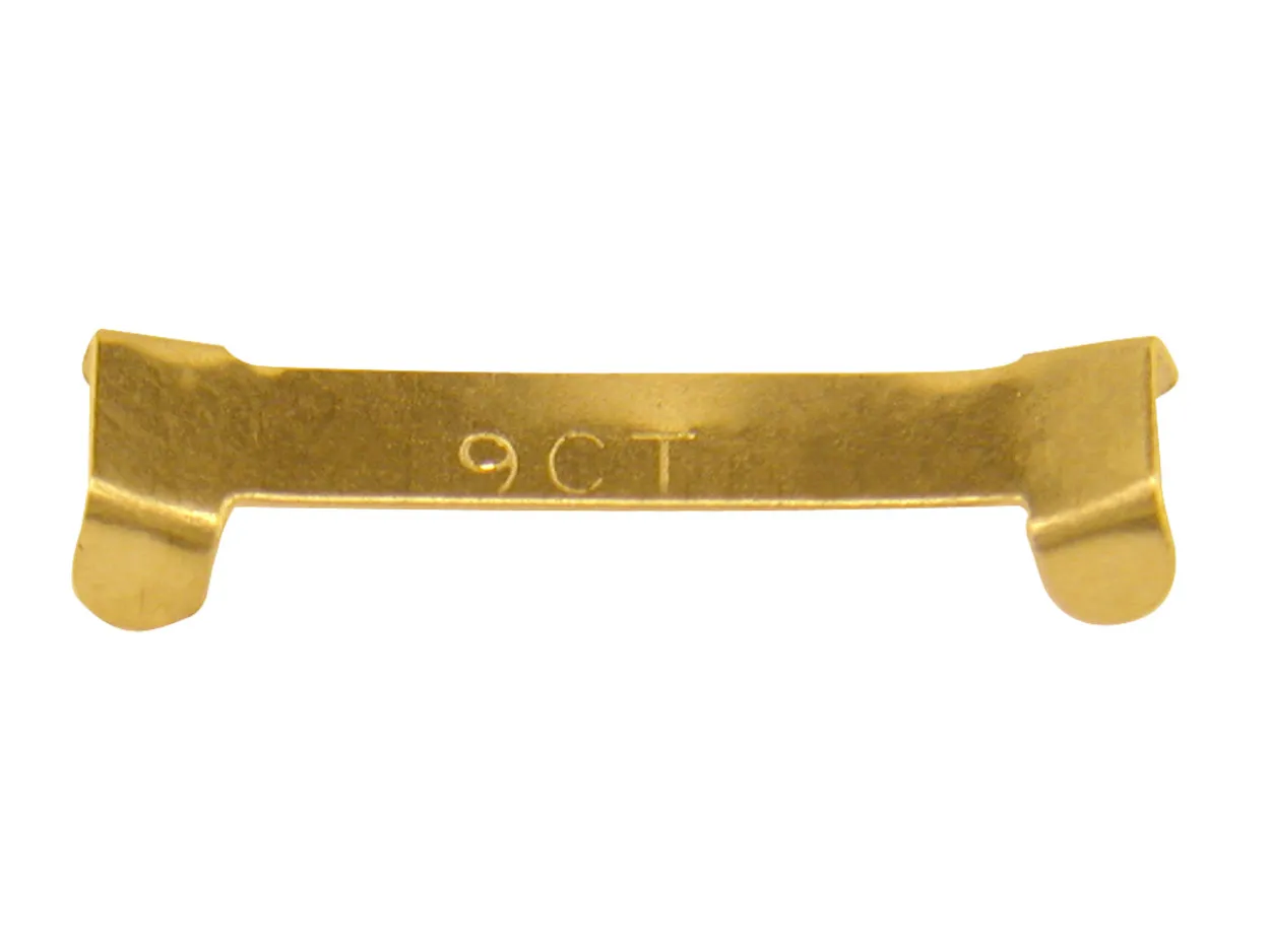 9ct Yellow Gold Ring Clip Size 5, 2.5 X 5mm