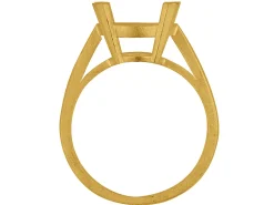 9ct Yellow Gold Ring Single Stone Oval Hallmarked Stone Size 10x8mm Size M