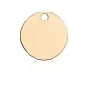 9ct Yellow Gold Round Blank 10mm, 100% Recycled Gold