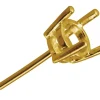 9ct Yellow Gold Round Double Gallery 4 Claw Ear Stud 15pt