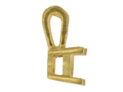 9ct Yellow Gold Round Double Gallery 4 Claw Pendant 50pt