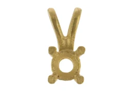 9ct Yellow Gold Round Double Gallery 4 Claw Pendant 25pt